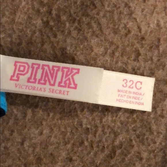 32 C Blue Lace Victoria’s Secret PINK bra - Picture 2 of 2